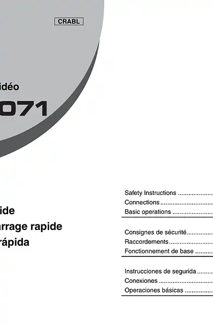 yamaha雅马哈HTR-2071 Quick Start Guide